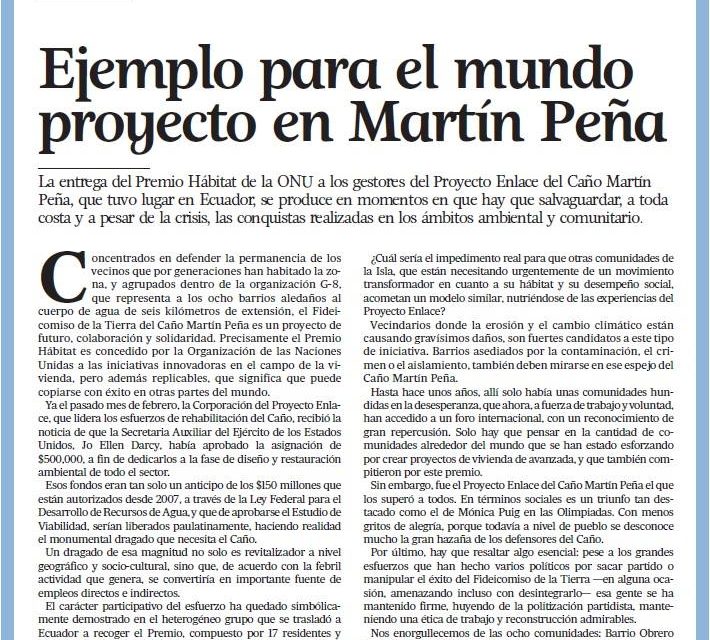 [Reportaje] Ejemplo para el Mundo proyecto en Martín Peña